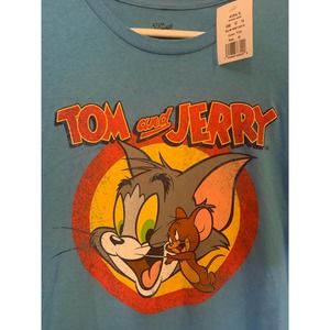 Tom and Jerry Classic Logo Medium Graphic Tee | NWT
